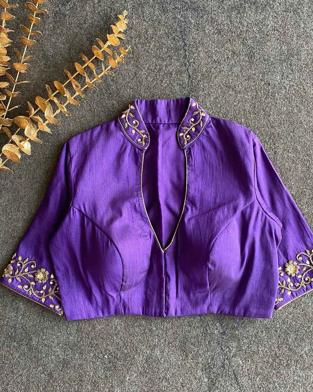 BADAL SILK HAND WORK DESIGNER BLOUSE AT WHOLESALE PRICE