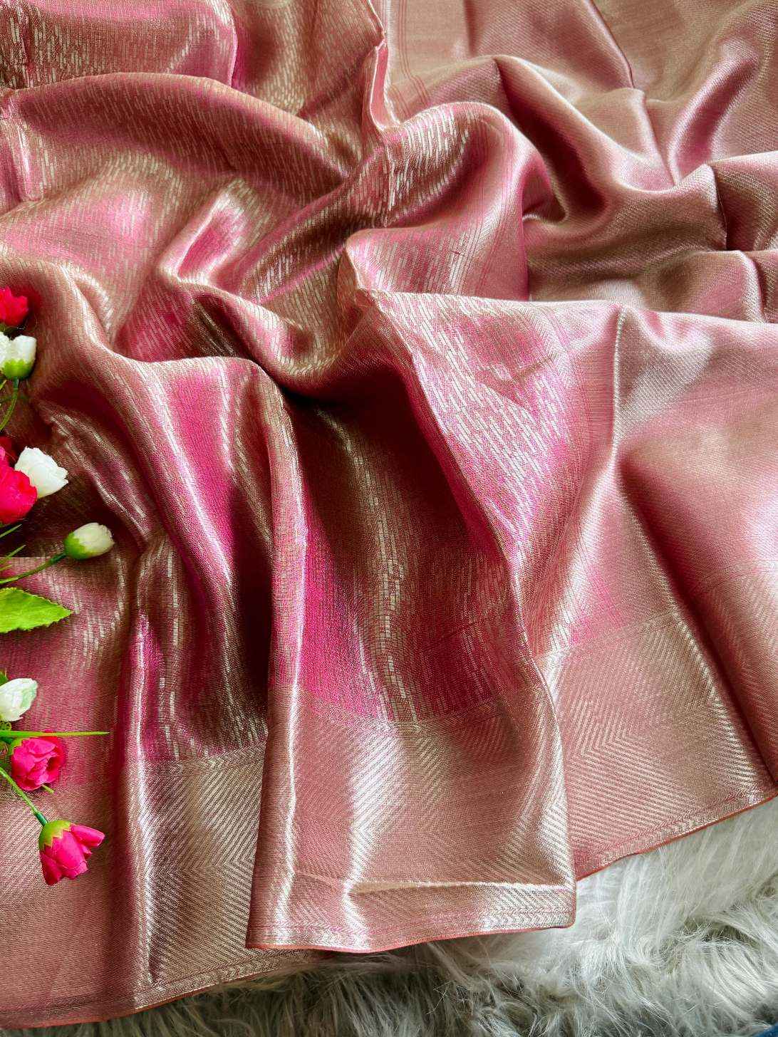 BANARASI HANDLOOM TISSUE SILK SAREE AT WHOLESALE PRICE