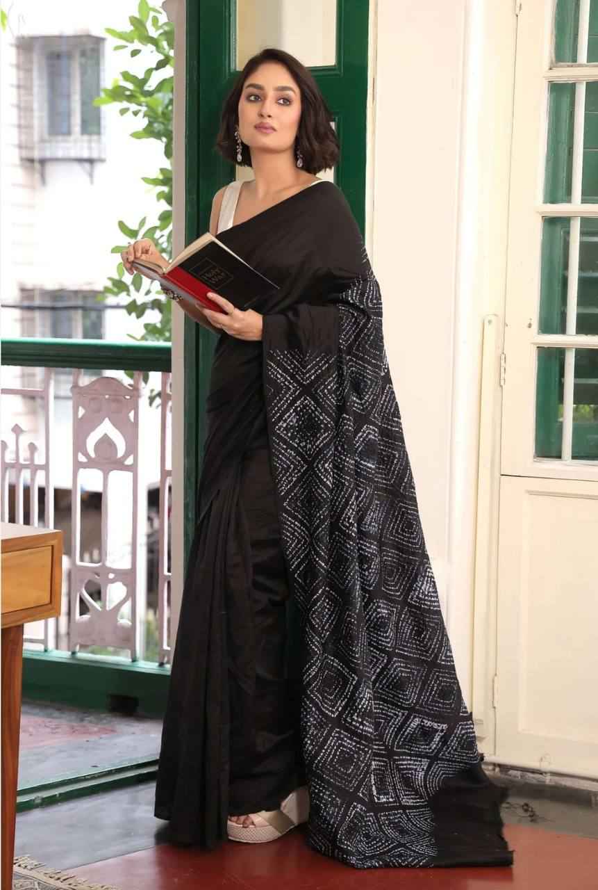 JAPAN SATIN DIGITAL PRINTED SAREE AT WHOLESALE PRICE