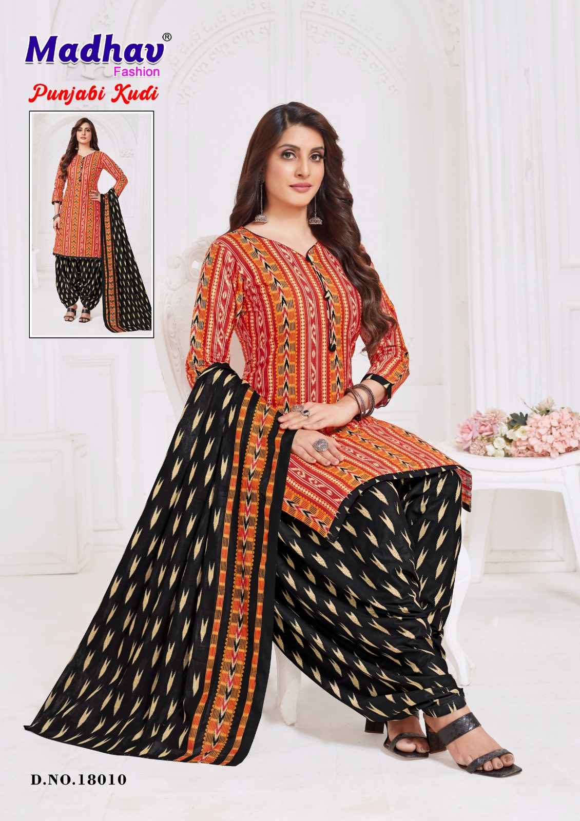 MADHAV PUNJABI KUDI VOL-18 PURE COTTON DRESS MATERIAL AT WHOLESALE PRICE