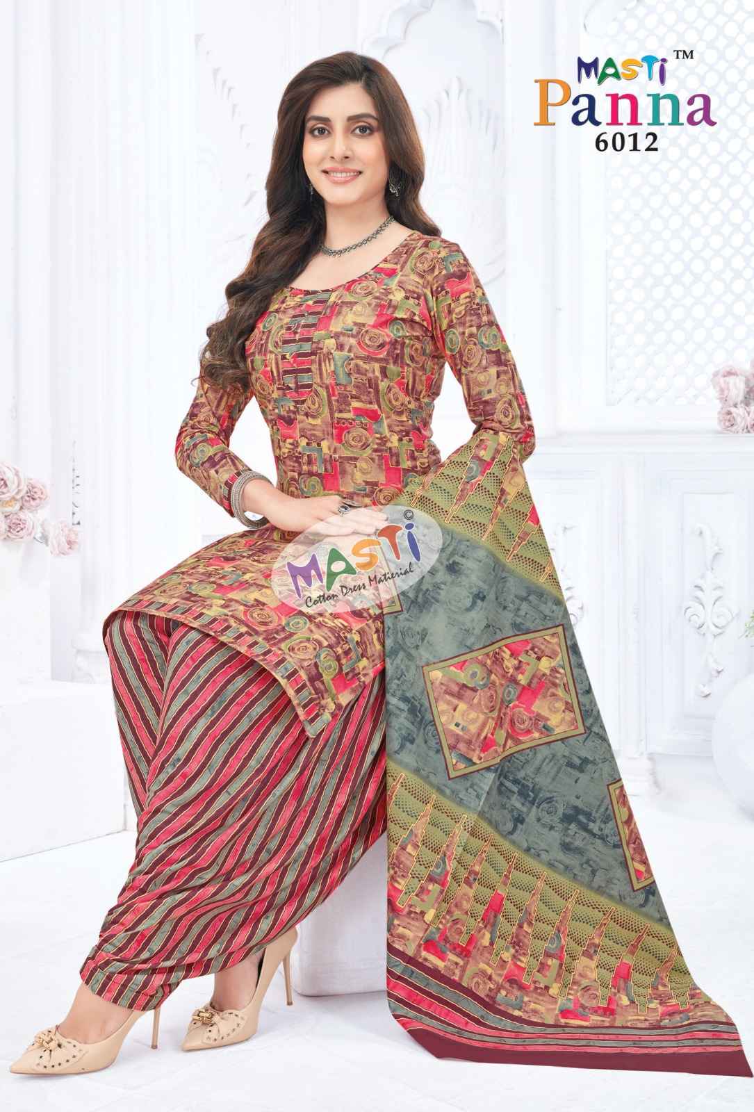 MASTI PANNA VOL 6 PURE COTTON PRINTED DRESS MATERIAL AT WHOLESALE PRICE
