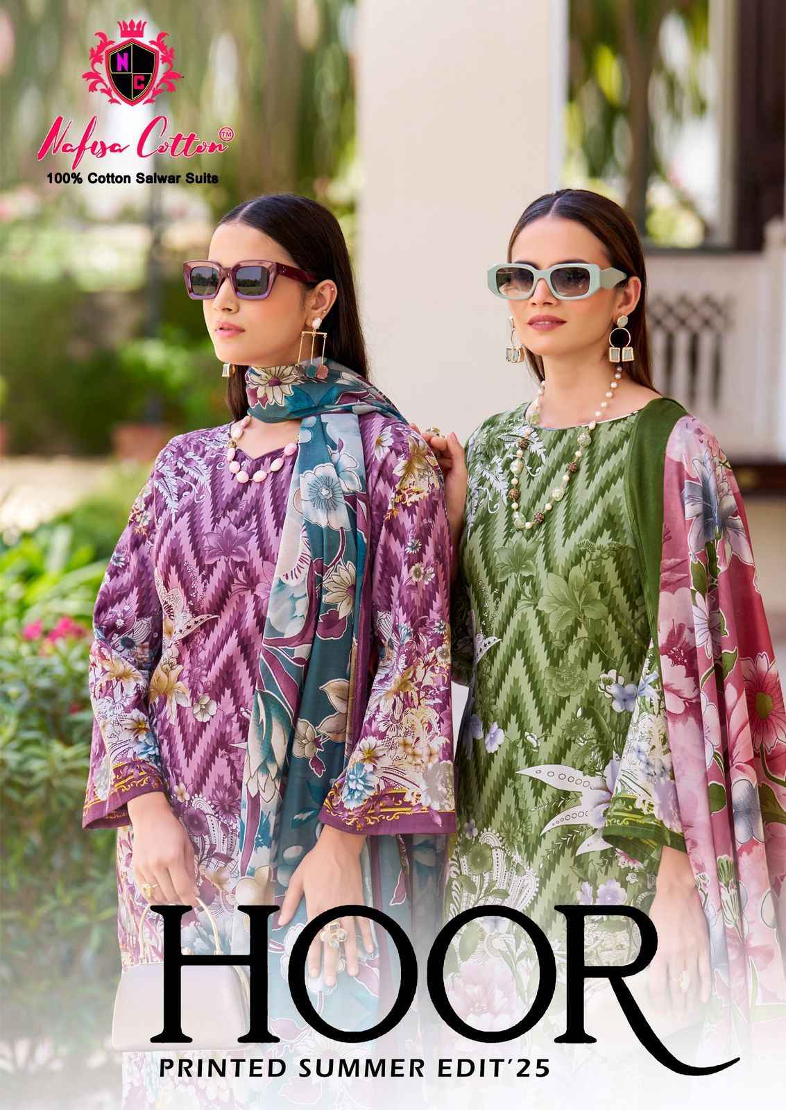 NAFISHA HOOR KARACHI PURE SOFT COTTON DIGITAL PRINTED DRESS MATERIAL AT WHOLESALE PRICE
