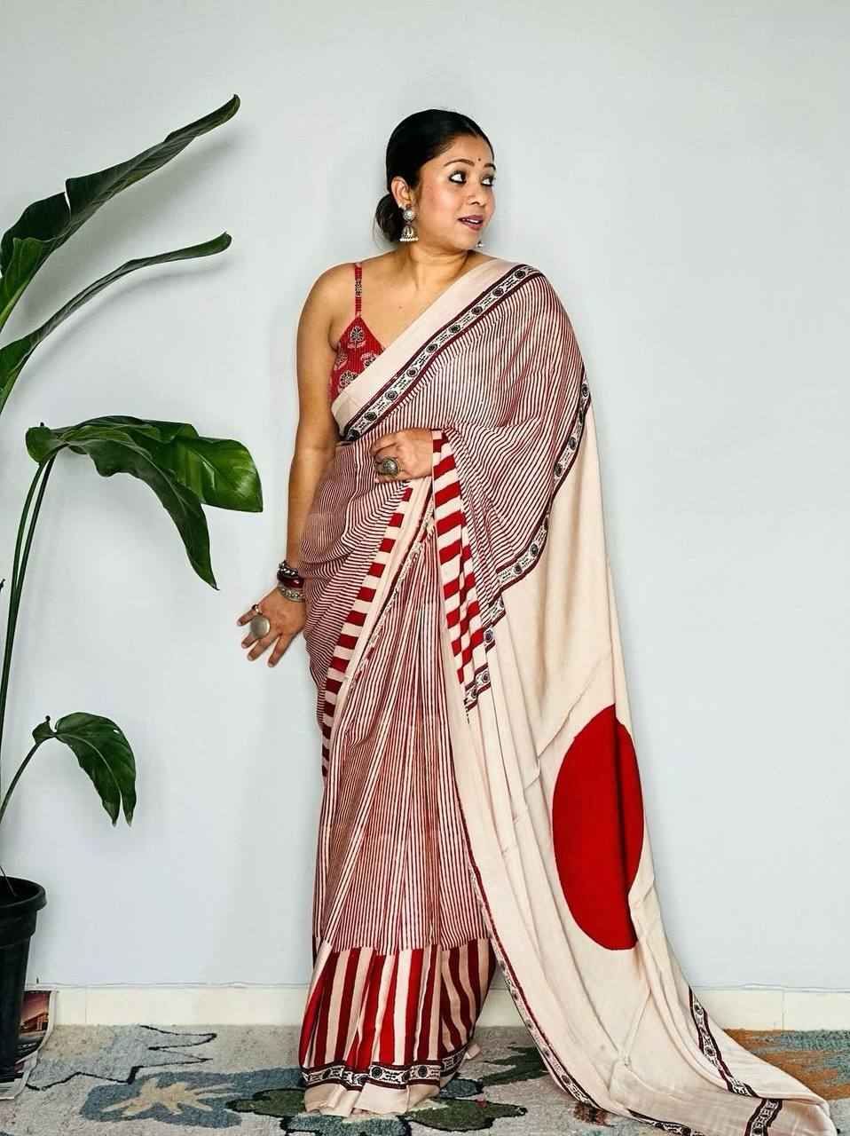 ORIGINAL JAPAN SATIN DIGITAL PRINT SAREE AT WHOLESALE PRICE