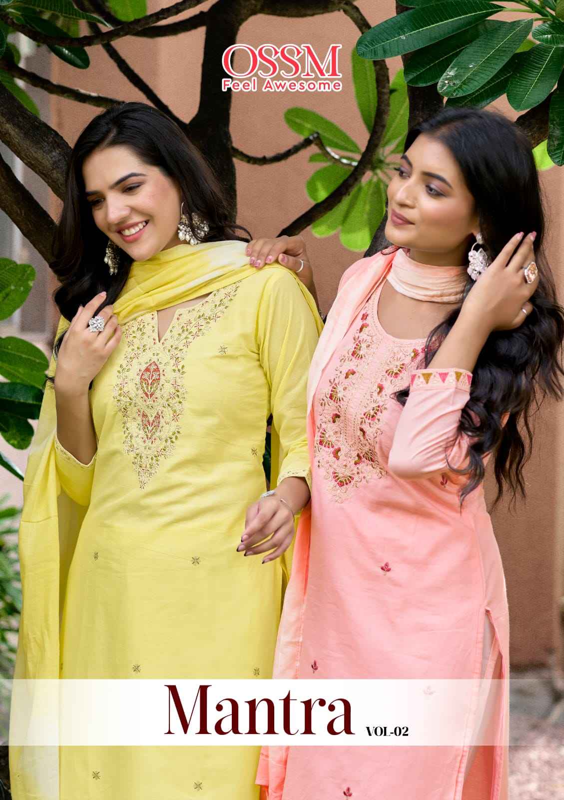OSSM MANTRA VOL 02 PURE COTTON KURTI PANT WITH DUPATTA SET AT WHOLESALE PRICE