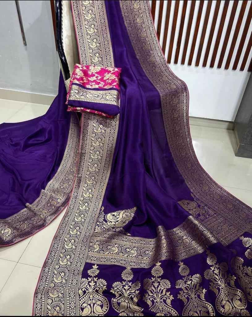 PURE BANARASI DOLA SILK GOLD ZARI WEAVING DESIGNER SAREES AT WHOLESALE PRICE