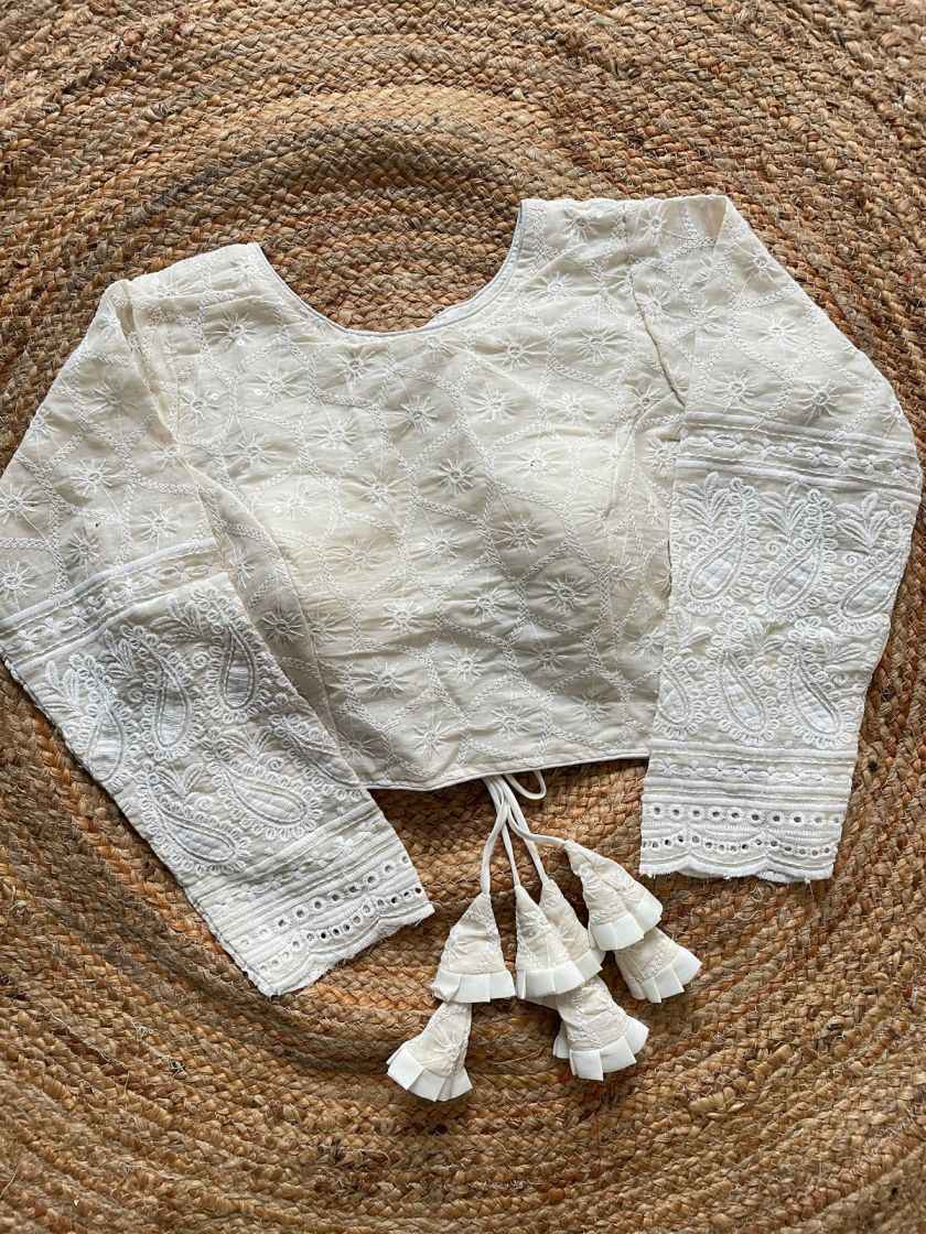 PURE CAMRIC COTTON HAKOBA DESIGN BLOUSE AT WHOLESALE PRICE