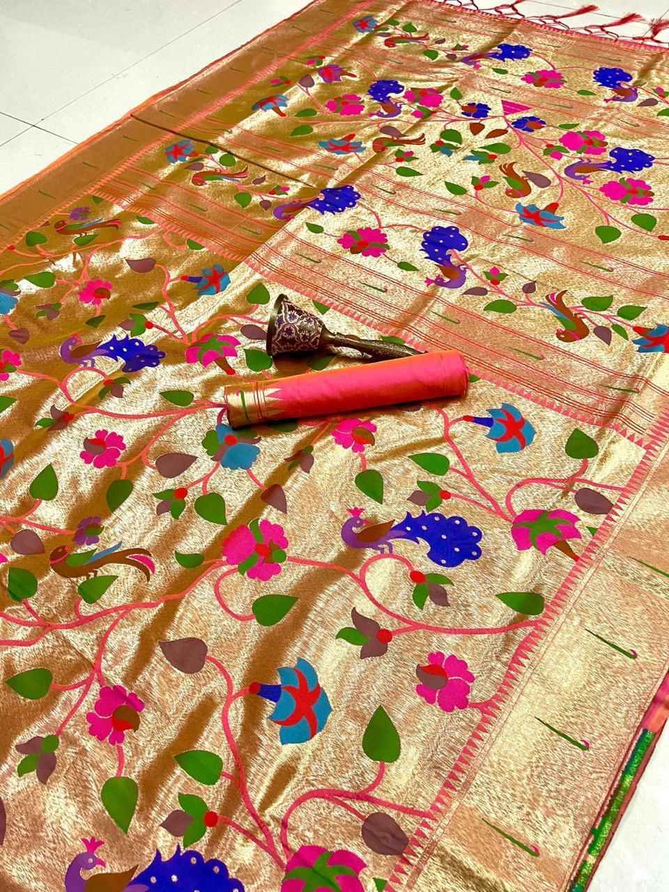PURE KANCHIPURAM SILK WEAVING SAREE AT WHOLESALE PRICE