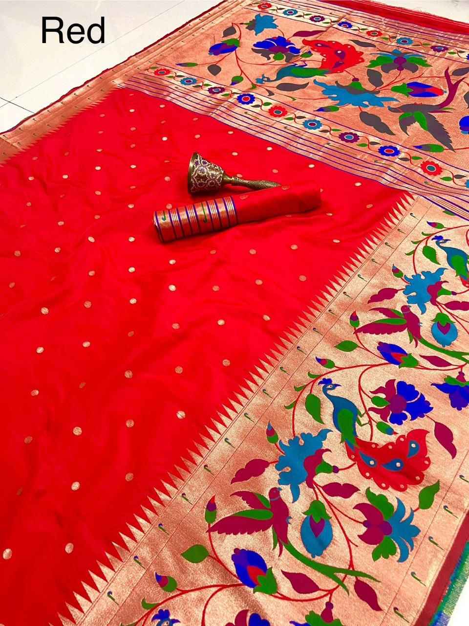 PURE SOFT KANCHIVRAM  PETHANI SILK BIG BORDER SAREE AT WHOLESALE PRICE