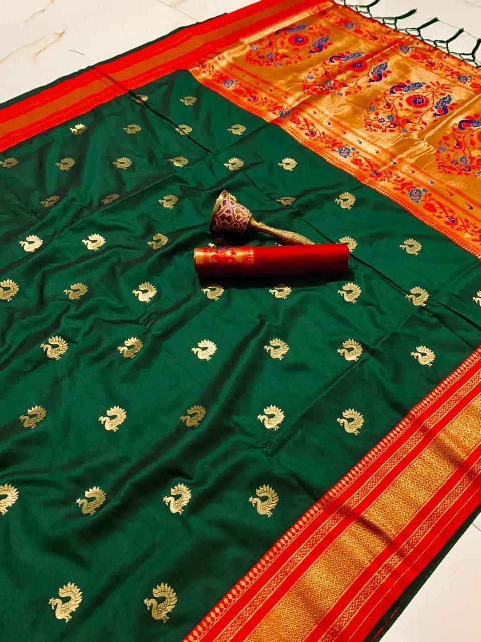 PURE SOFT KANCHIVRAM PURE ZARI PETHANI SILK SAREE AT WHOLESALE PRICE