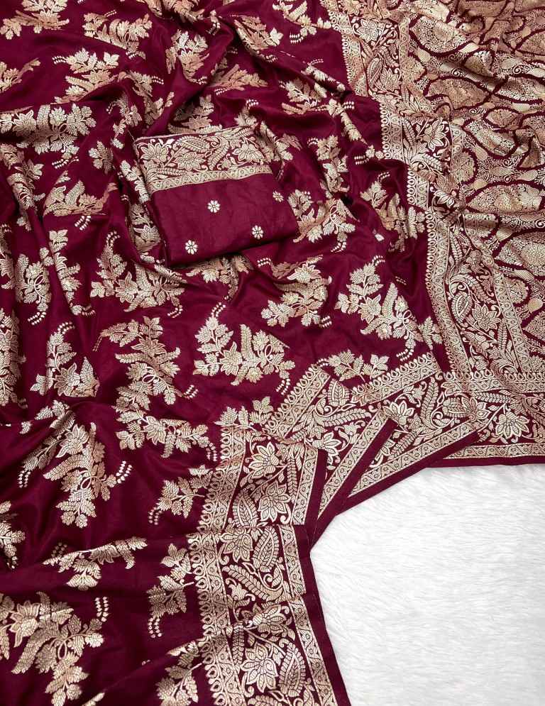 PURE SOFT KHADI DOLLA SILK  ZARI PICHWAI WOOVEN SAREE AT WHOLESALE PRICE