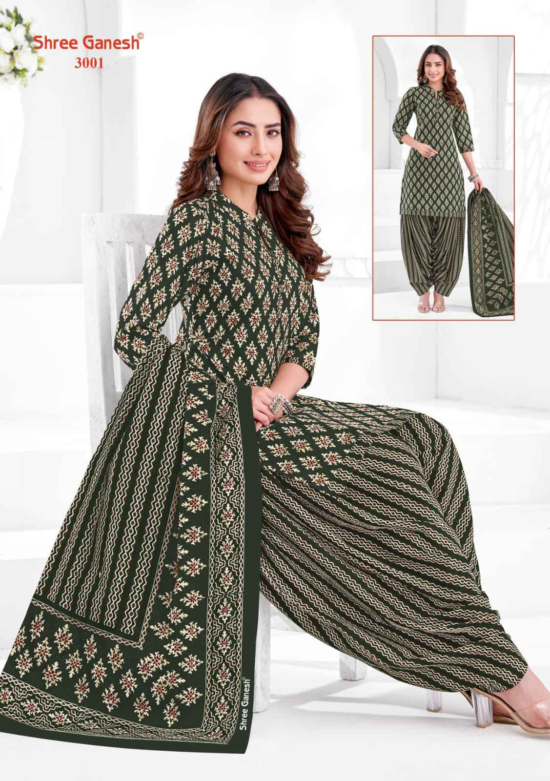 SHREE GANESH HANSIKA SPECIAL VOL-01 PURE COTTON PRINTED DRESS MATERIAL AT WHOLESALE PRICE