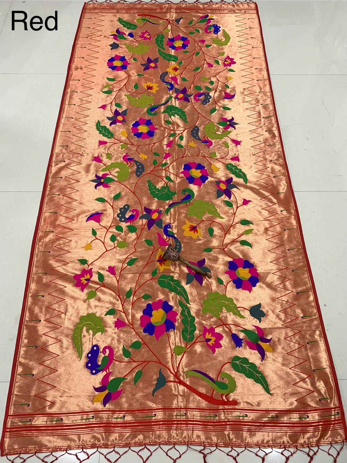 SOFT JARI AND SILK PAITHANI DESIGN DUPATTA AT WHOLESALE PRICE