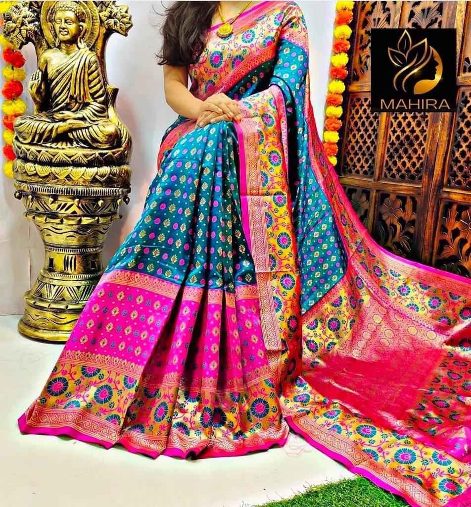 SOFT SILK JACQUARD WORK WITH RICH PALLU SAREE CODE 108 AT WHOLESALE PRICE