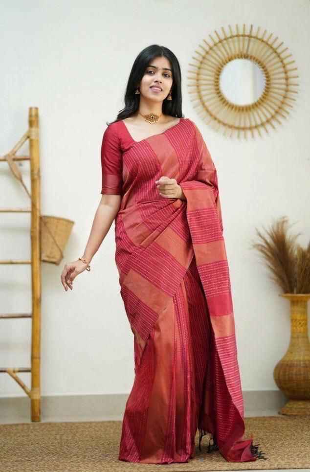 SOFT SILK JACQUARD WORK WITH RICH PALLU SAREE CODE 152 AT WHOLESALE PRICE