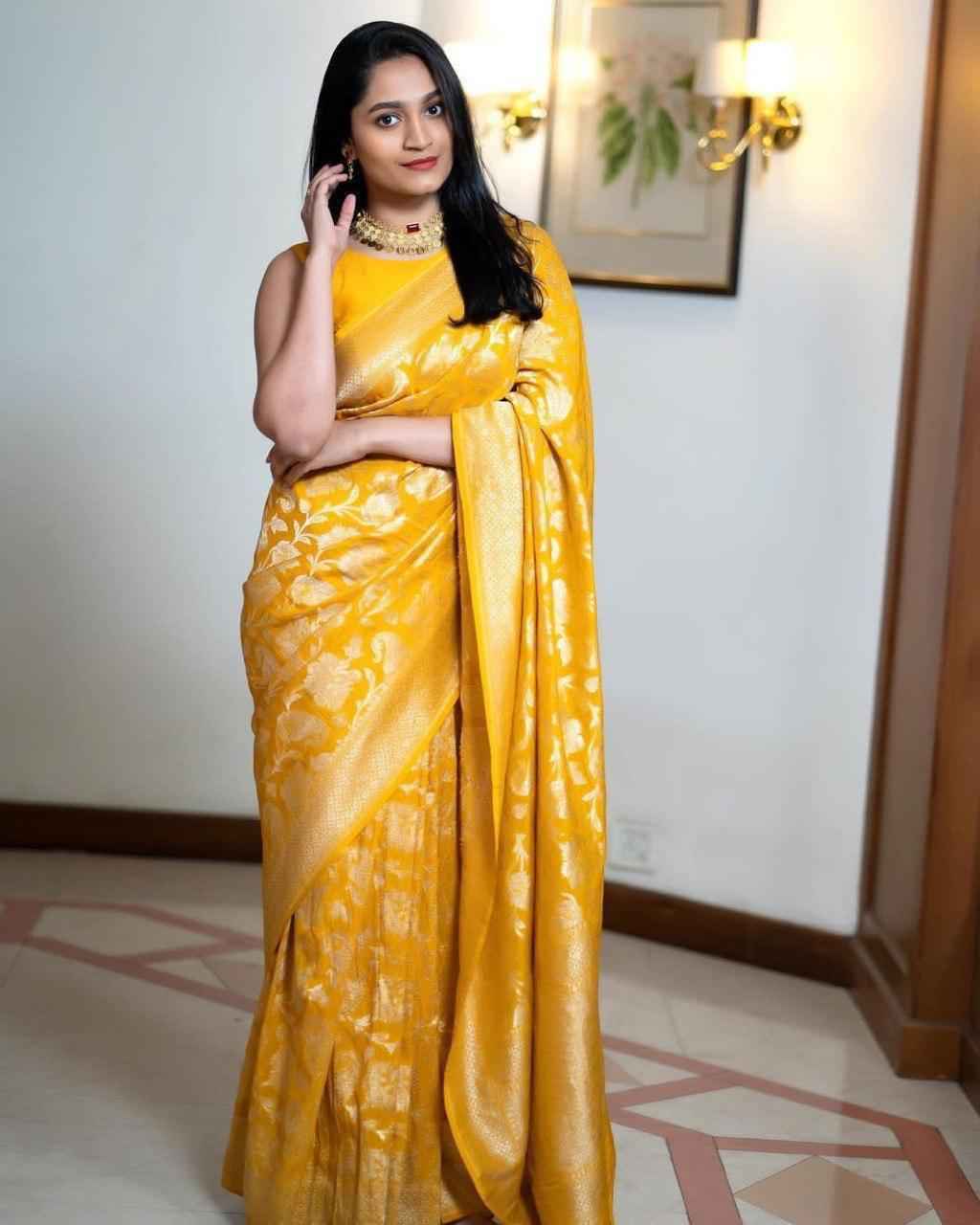SOFT SILK JACQUARD WORK WITH RICH PALLU SAREE CODE 5076 AT WHOLESALE PRICE