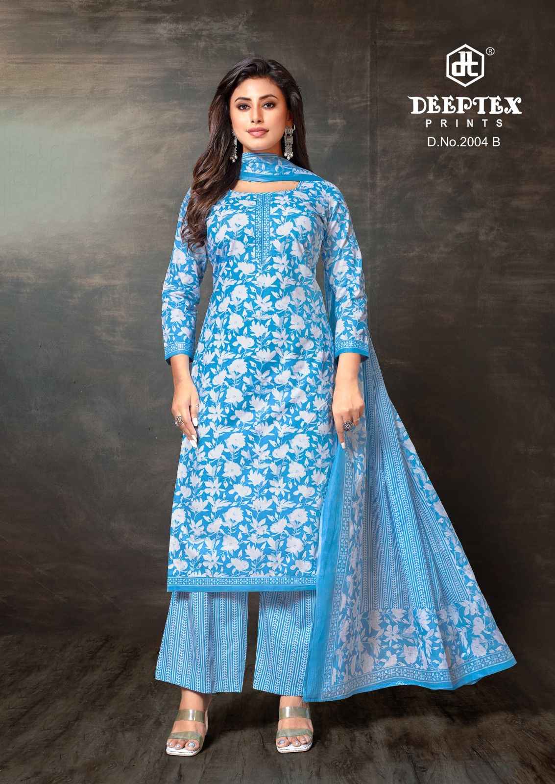 DEEPTEX SUPER GOLD VOL-02 PURE COTTON PRINTED DRESS MATERIAL AT WHOLESALE PRICE