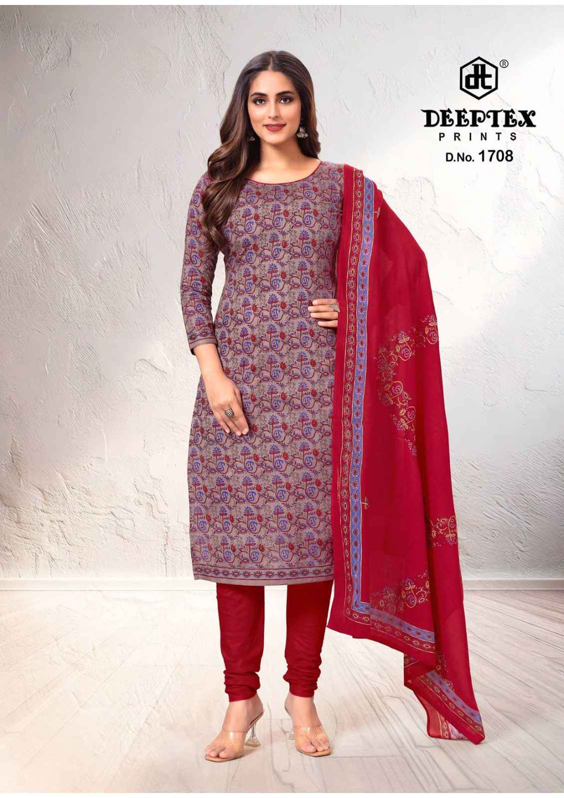 DEEPTEX TRADITION VOL-17 HEAVY COTTON PRINTED DRESS MATERIAL AT WHOLESALE PRICE