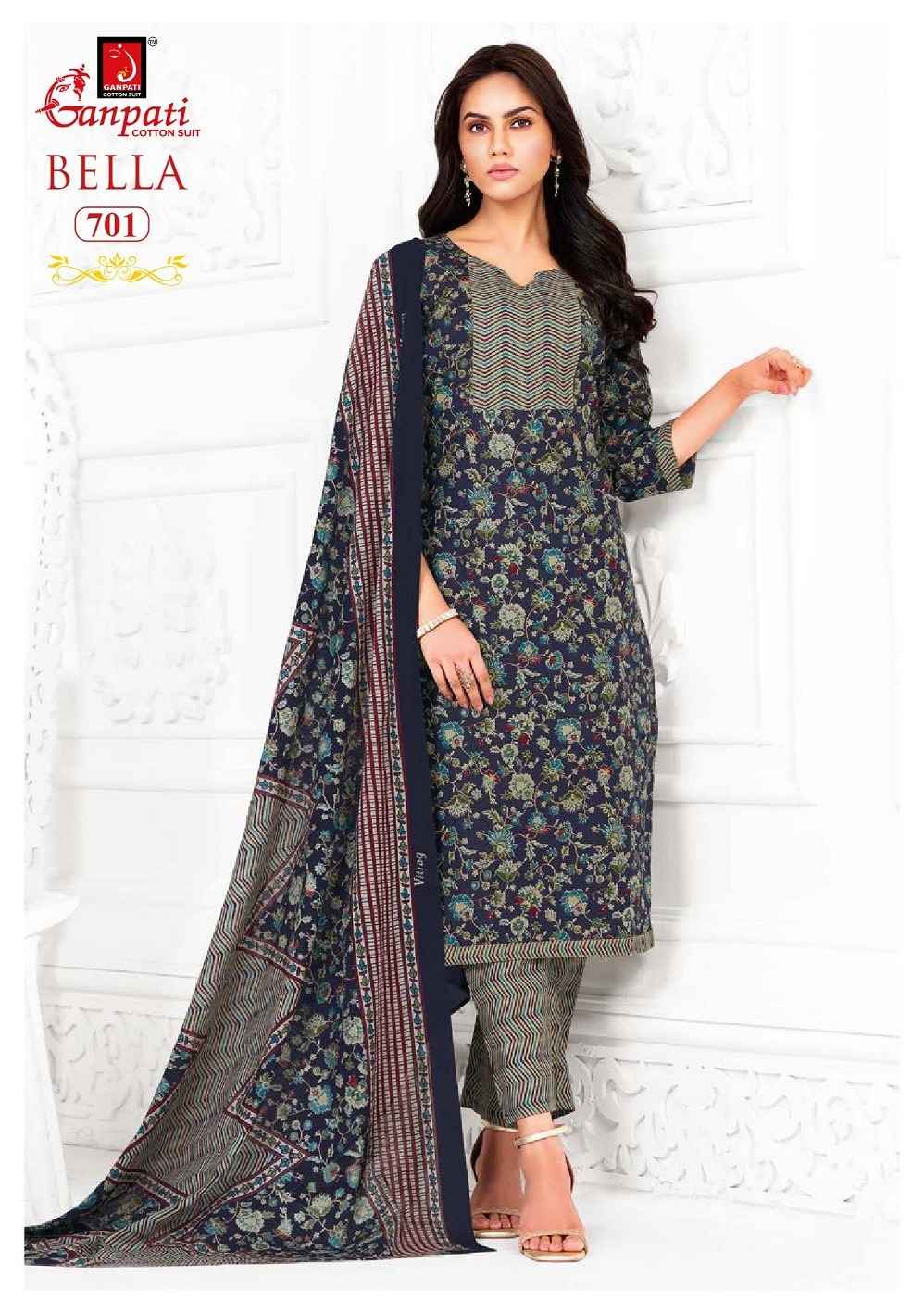 GANPATI BELLA VOL-7 PURE COTTON KURTI PANT WITH DUPATTA AT WHOLESALE PRICE