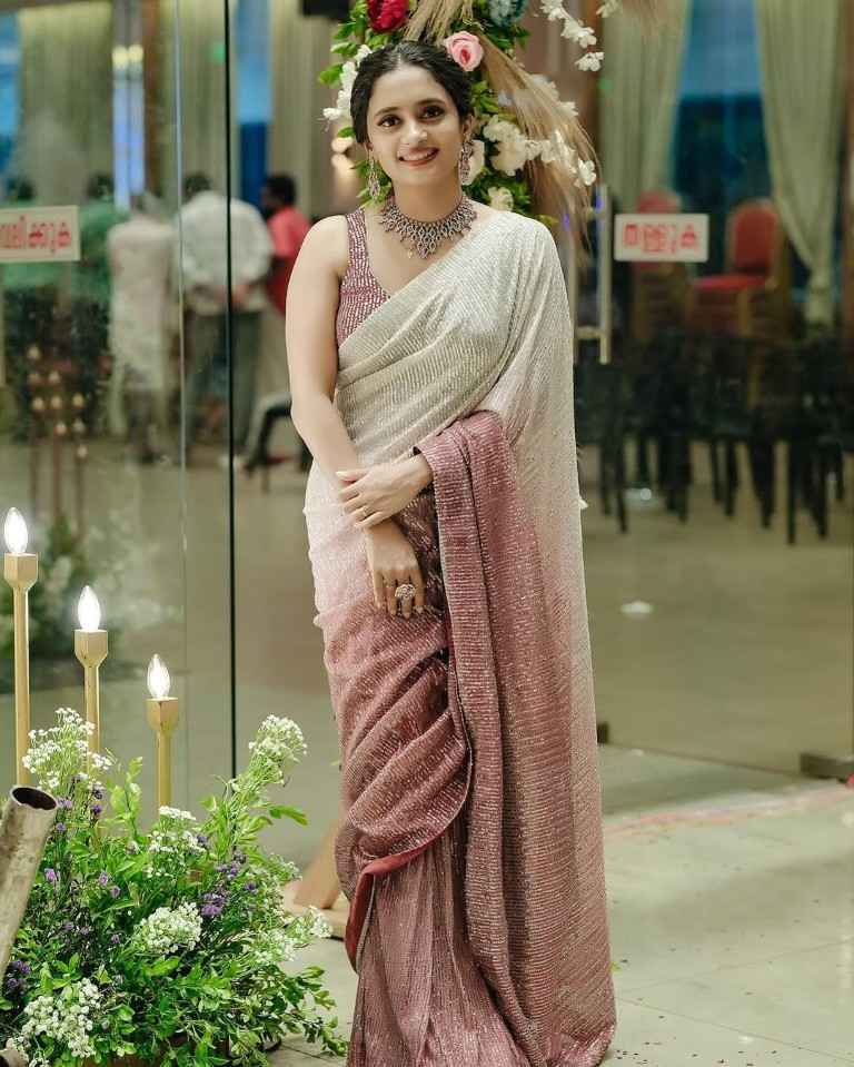 GEORGETTE DIGITAL PRINT SEQUENCE EMBRODERY SAREE AT WHOLESALE PRICE
