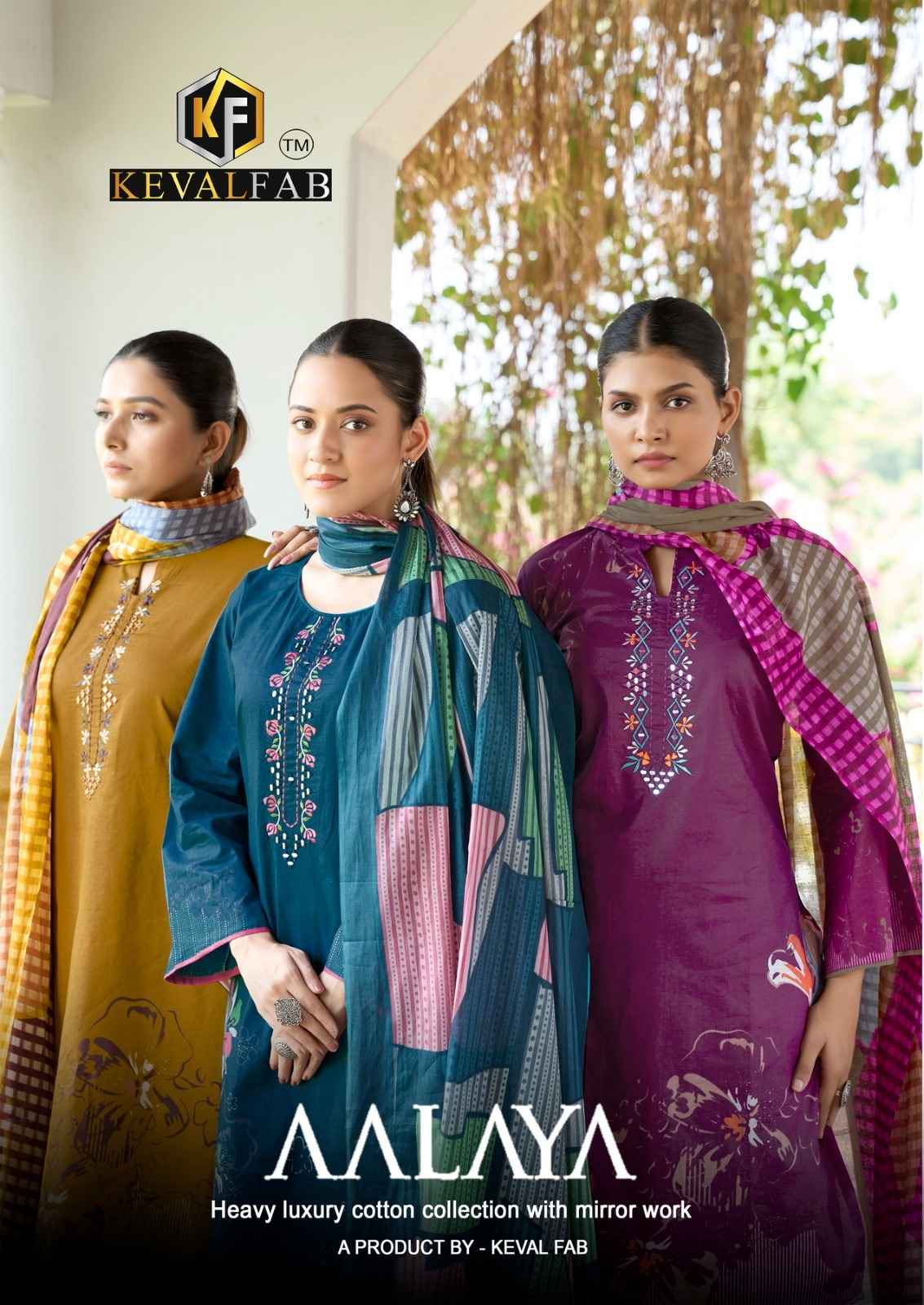 KEVALFAB AALAYA VOL-01 PURE HEAVY COTTON PRINTED DRESS MATERIAL AT WHOLESALE PRICE