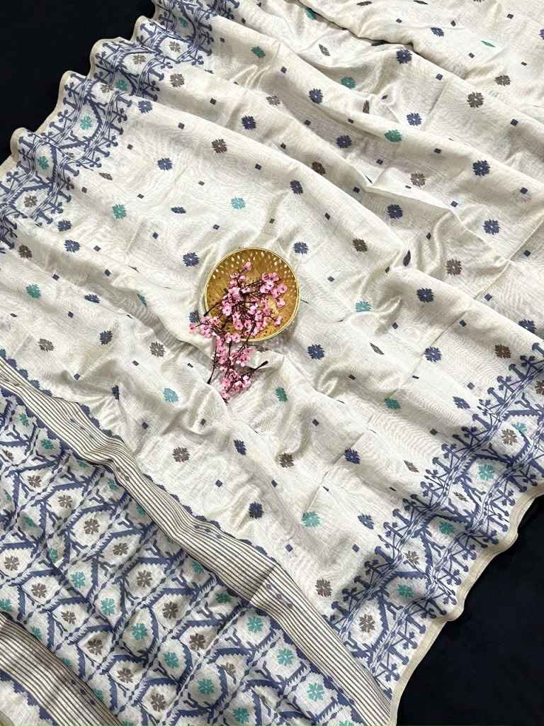 KOVAI COTTON JAMDANI WEAVING BORDER SAREE AT WHOLESALE PRICE