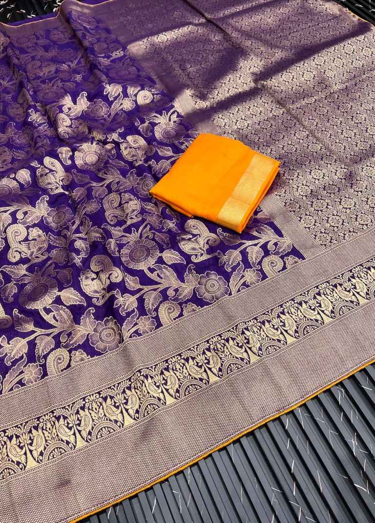 PURE CREPE KHADI SILK ZARI MEENAKARI WOOVEN SAREE AT WHOLESALE PRICE