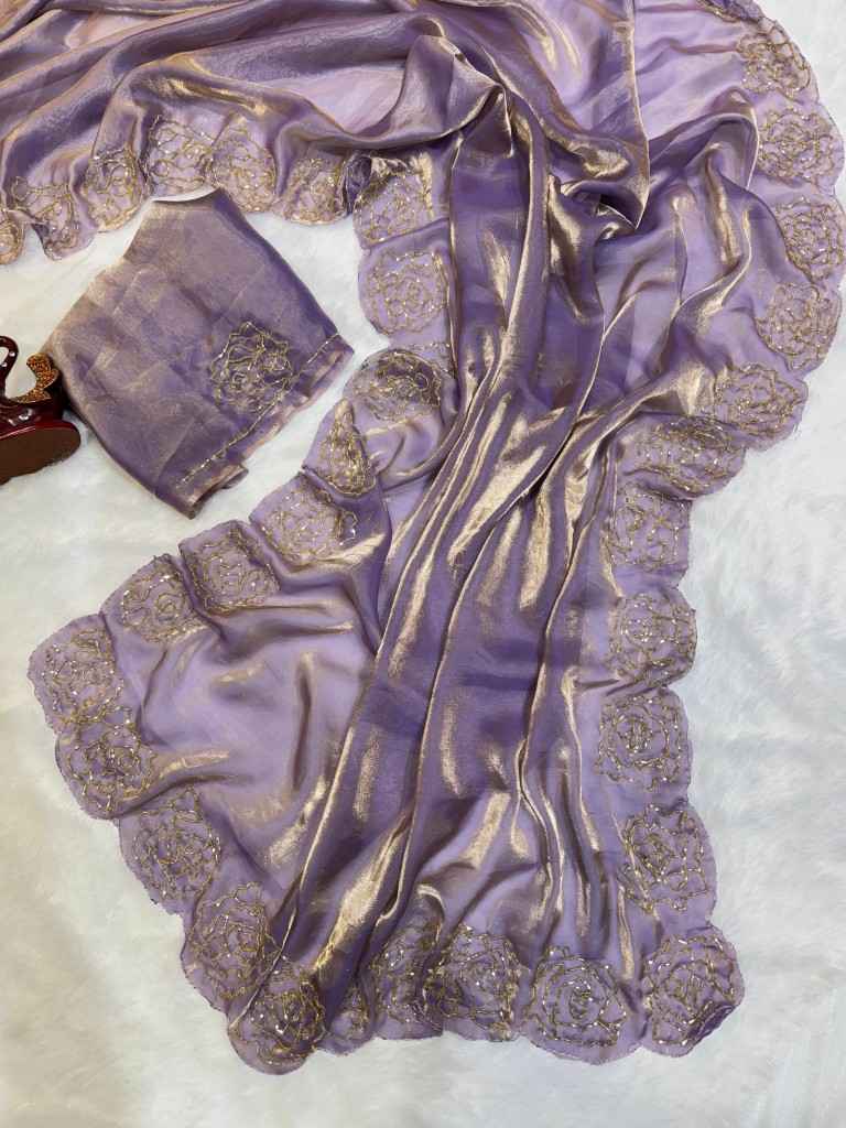 PURE SPACE SILK BEAUTIFUL KATDANA HANDWORK SAREE AT WHOLESALE PRICE