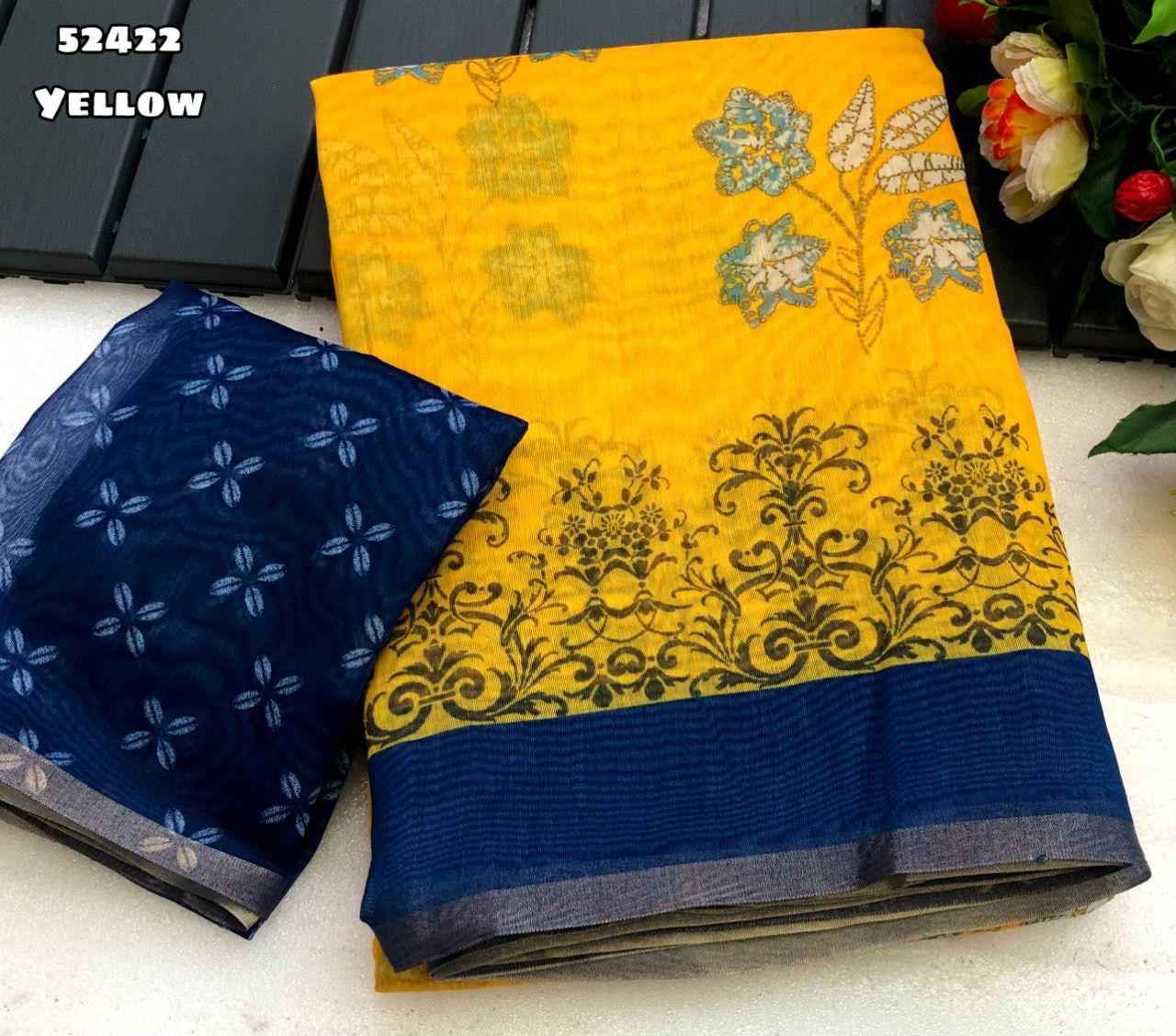SOFT LINEN IKKAT DIGITAL PRINT WITH SILVER ZARI WEAVING SAREE AT WHOLESALE PRICE