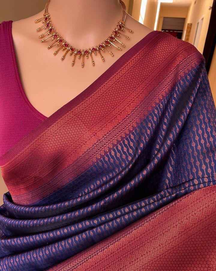 SOFT SILK JACQUARD WORK WITH RICH PALLU SAREE CODE 206 AT WHOLESALE PRICE
