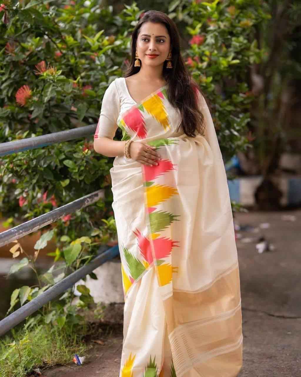 SOFT SILK JACQUARD WORK WITH RICH PALLU SAREE CODE 6042AT WHOLESALE PRICE