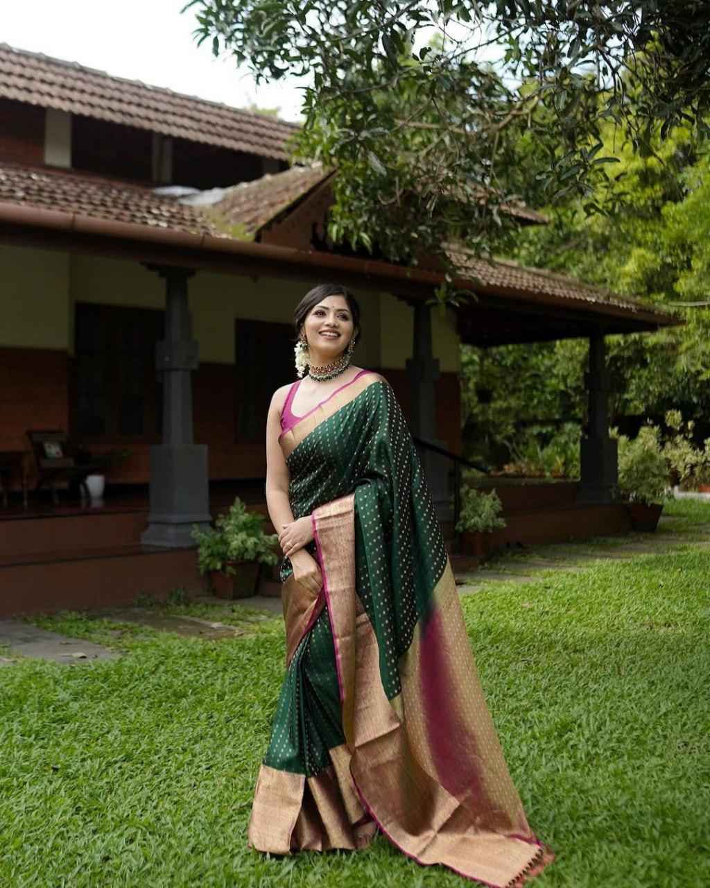 SOFT SILK JACQUARD WORK WITH RICH PALLU SAREE CODE 6047 AT WHOLESALE PRICE