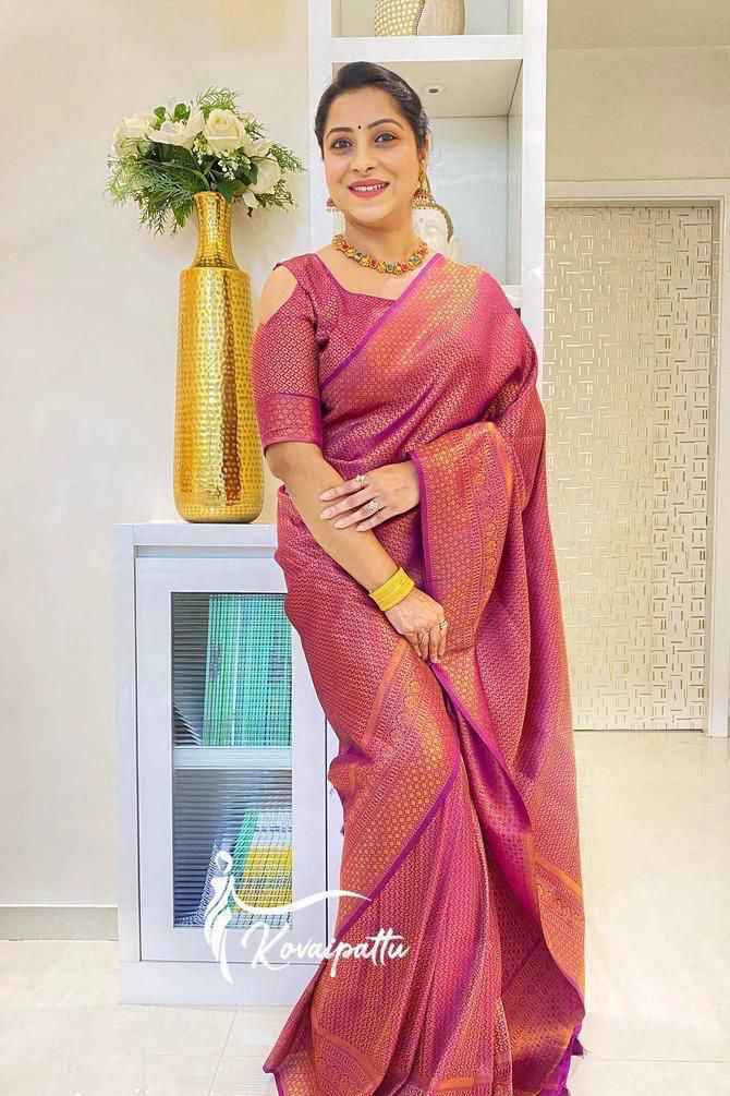 SOFT SILK RICH PALLU AND JACQUARD WORK SAREE CODE 150 AT WHOLESALE PRICE