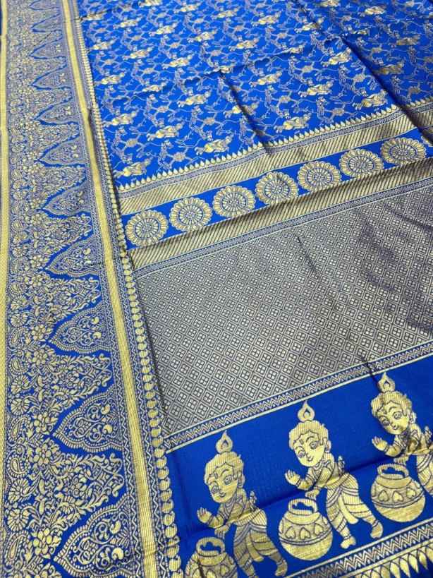 SOFT SILK RICH PALLU AND JACQUARD WORK SAREE CODE 6000 AT WHOLESALE PRICE