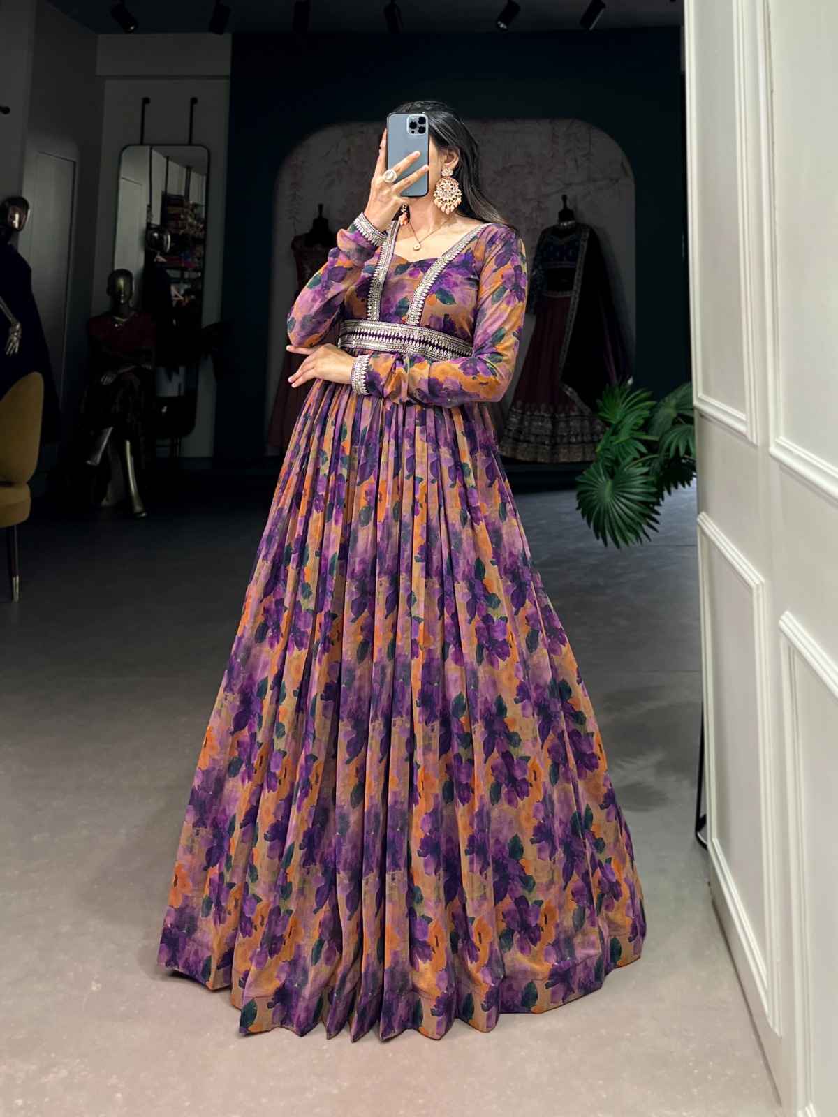 FLORAL FINESSE WITH A GEORGETTE TOUCH GOWN COLLECTION 