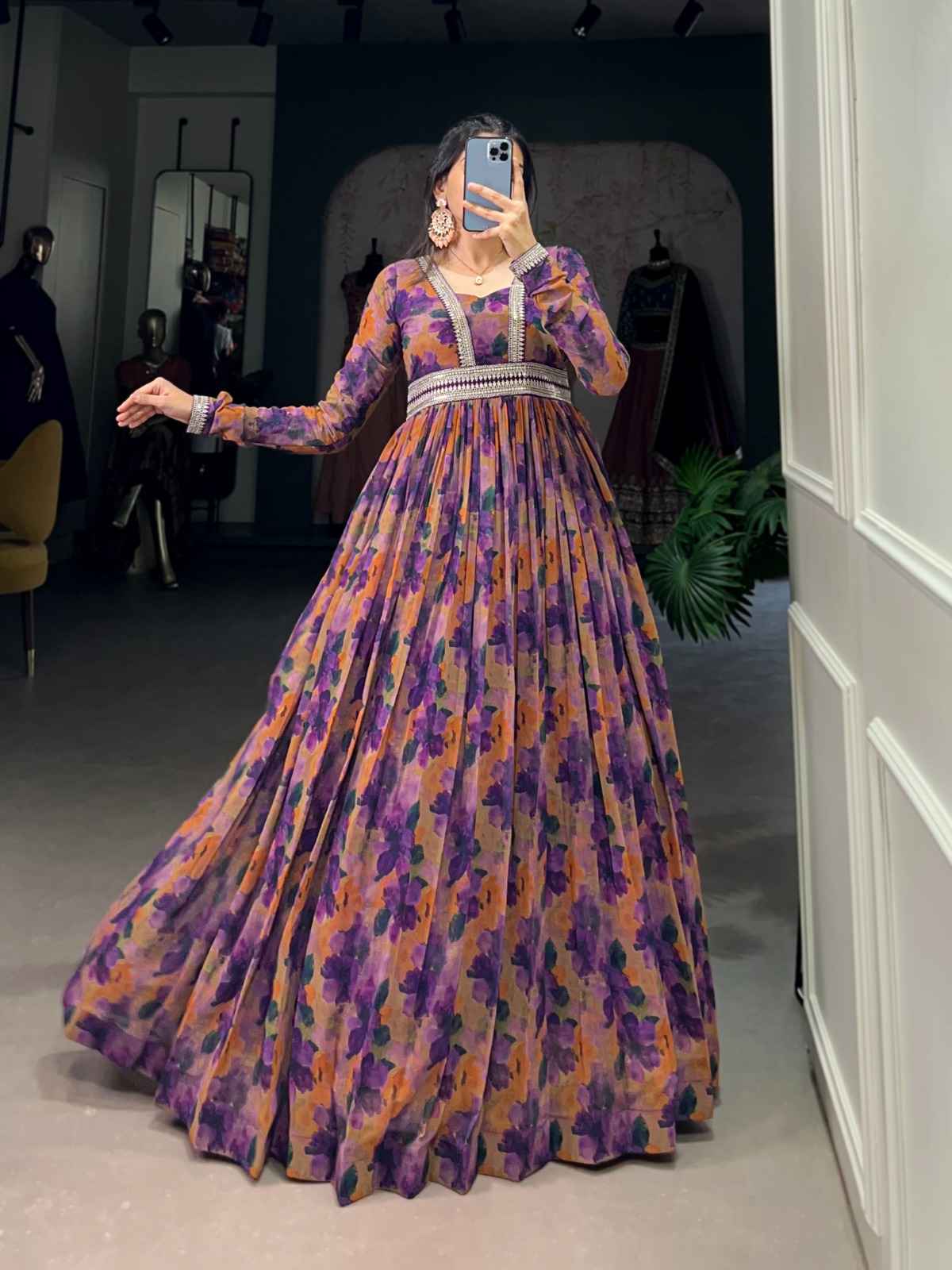 FLORAL FINESSE WITH A GEORGETTE TOUCH GOWN COLLECTION 