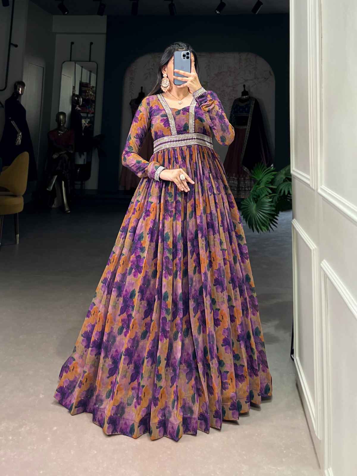 FLORAL FINESSE WITH A GEORGETTE TOUCH GOWN COLLECTION 