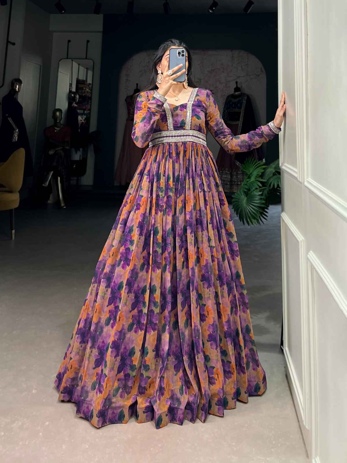 FLORAL FINESSE WITH A GEORGETTE TOUCH GOWN COLLECTION 