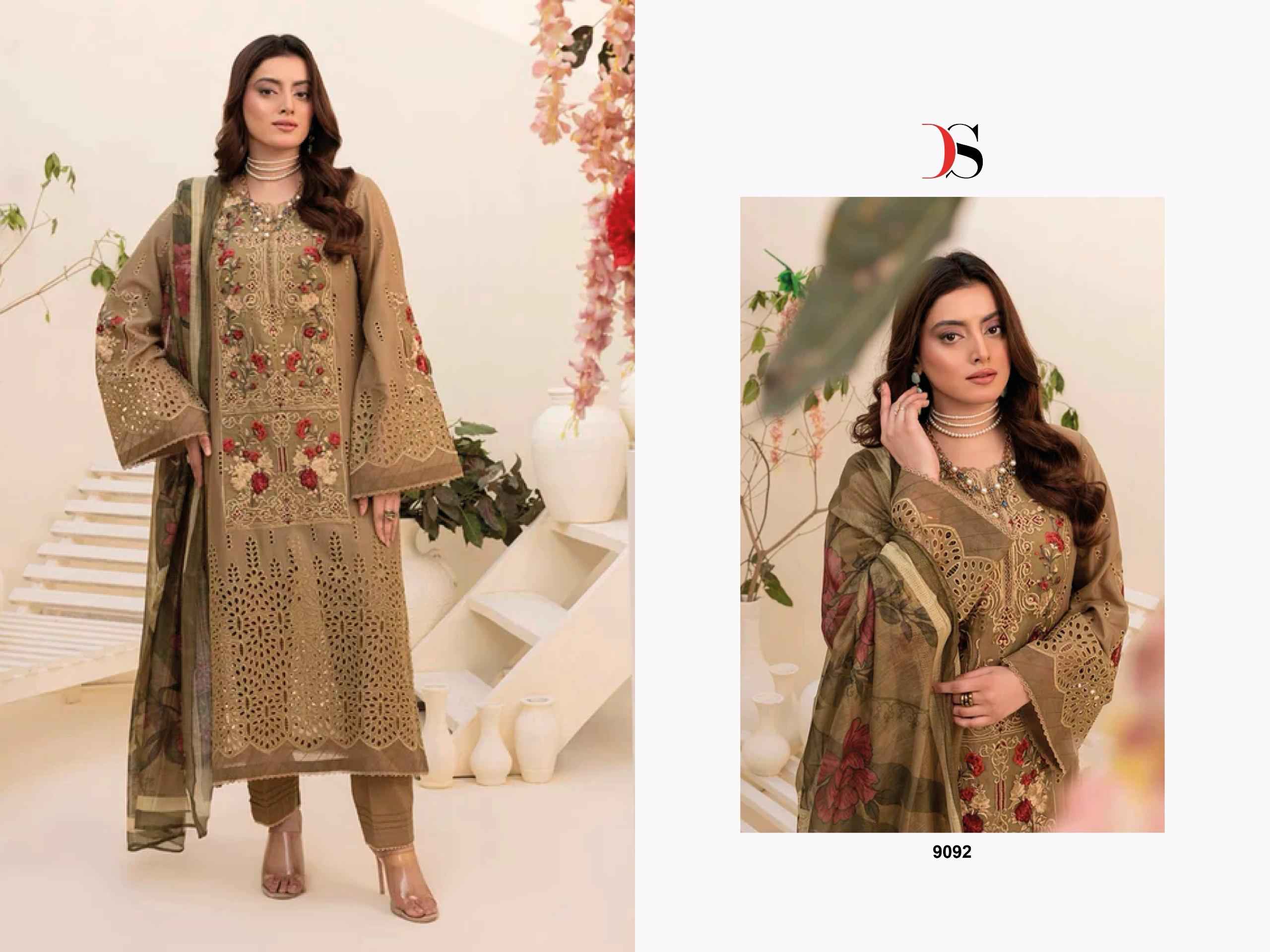 DEEPSY SUITS ADAN LIBAS ZARIA-25 NX PAKISTANI PURE COTTON DRESS MATERIAL AT WHOLESALE PRICE