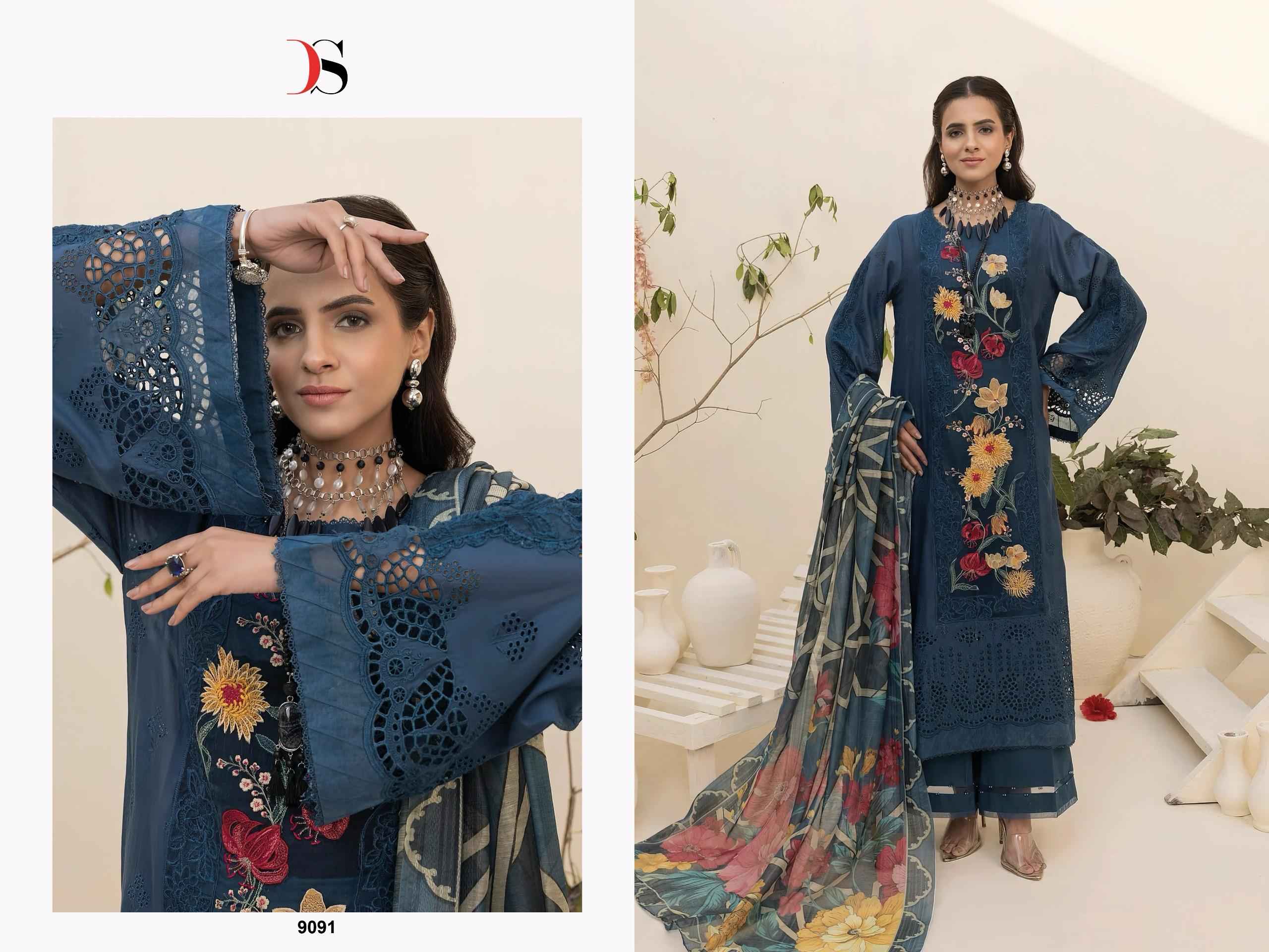 DEEPSY SUITS ADAN LIBAS ZARIA-25 NX PAKISTANI PURE COTTON DRESS MATERIAL AT WHOLESALE PRICE