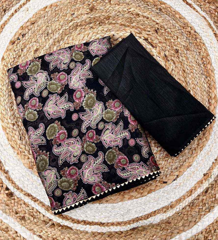 BEAUTIFUL EXPORT QUALITY IMPORTED ORIGINAL BRASOO FABRIC PRINTED SAREE AT WHOLESALE PRICE