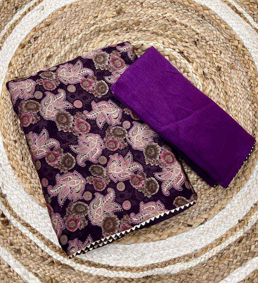 BEAUTIFUL EXPORT QUALITY IMPORTED ORIGINAL BRASOO FABRIC PRINTED SAREE AT WHOLESALE PRICE
