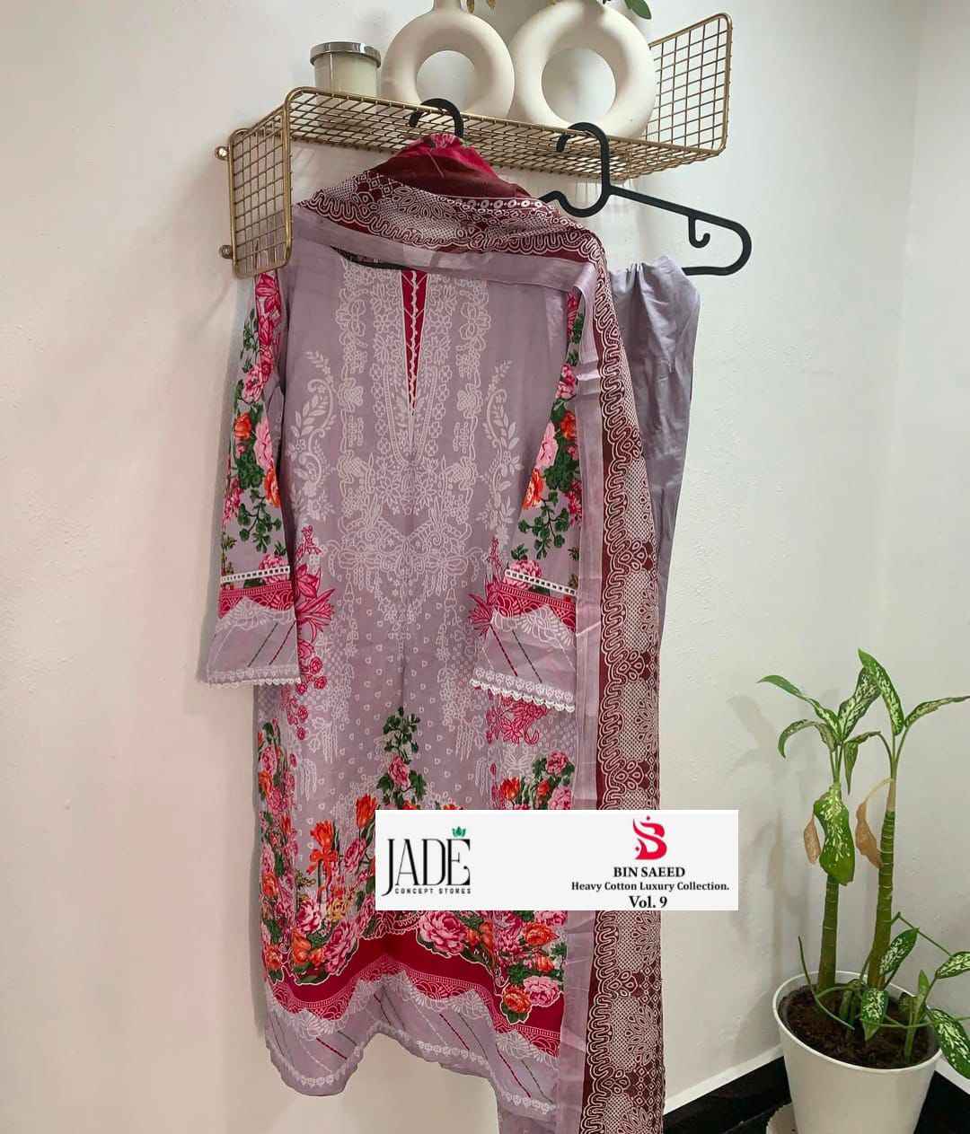 JADE BIN SAEED HEAVY LUXURY VOL.9 PURE HEAVY LAWNREADYMADE COLLECTION WHOLESALE PRICE