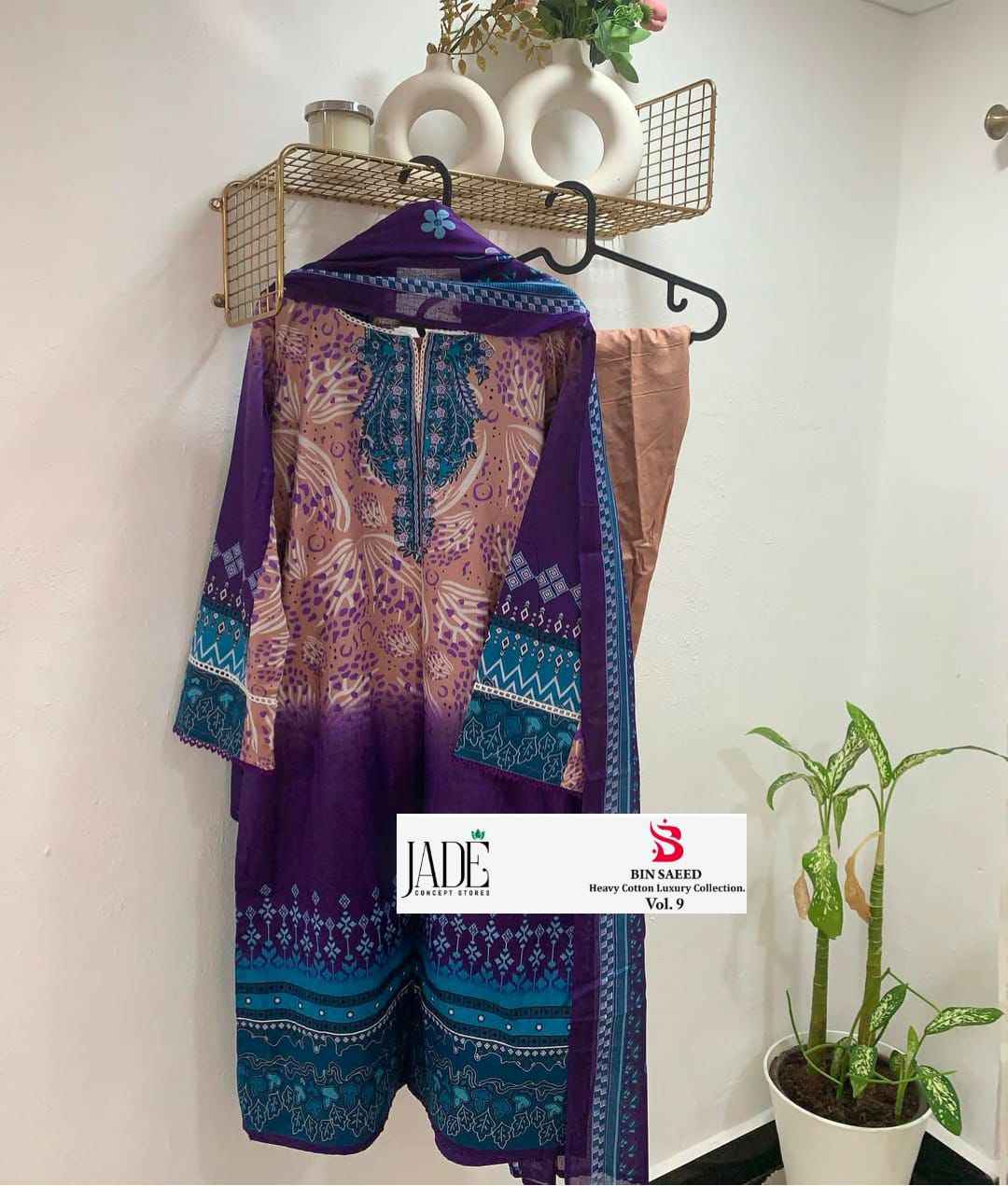 JADE BIN SAEED HEAVY LUXURY VOL.9 PURE HEAVY LAWNREADYMADE COLLECTION WHOLESALE PRICE