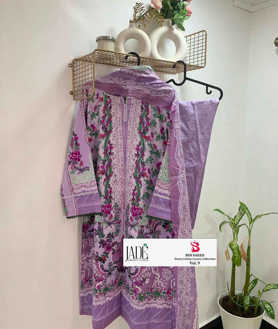 JADE BIN SAEED HEAVY LUXURY VOL.9 PURE HEAVY LAWNREADYMADE COLLECTION WHOLESALE PRICE
