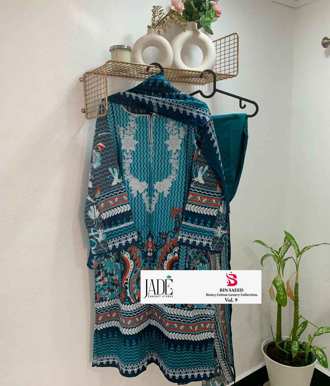 JADE BIN SAEED HEAVY LUXURY VOL.9 PURE HEAVY LAWNREADYMADE COLLECTION WHOLESALE PRICE
