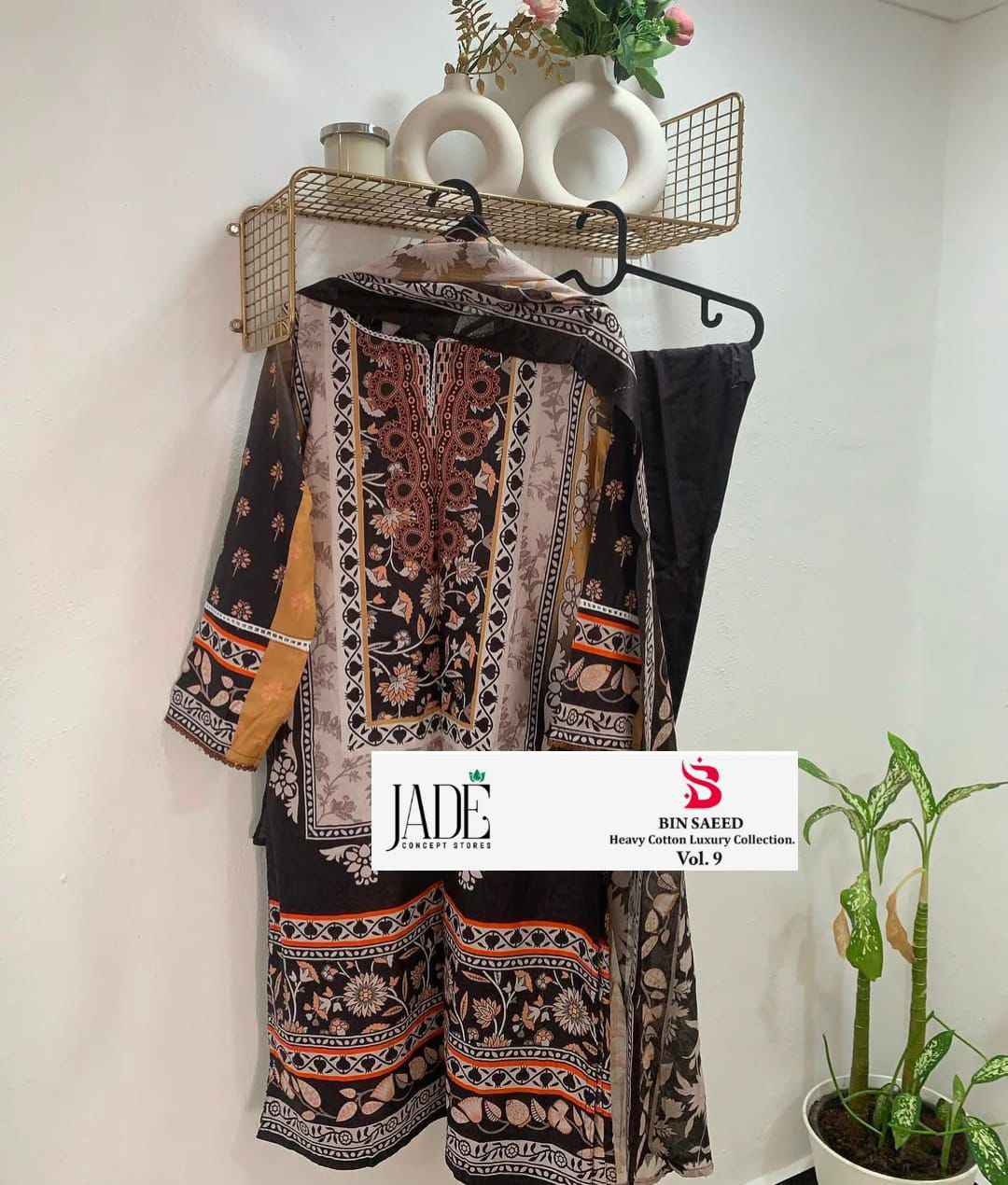 JADE BIN SAEED HEAVY LUXURY VOL.9 PURE HEAVY LAWNREADYMADE COLLECTION WHOLESALE PRICE