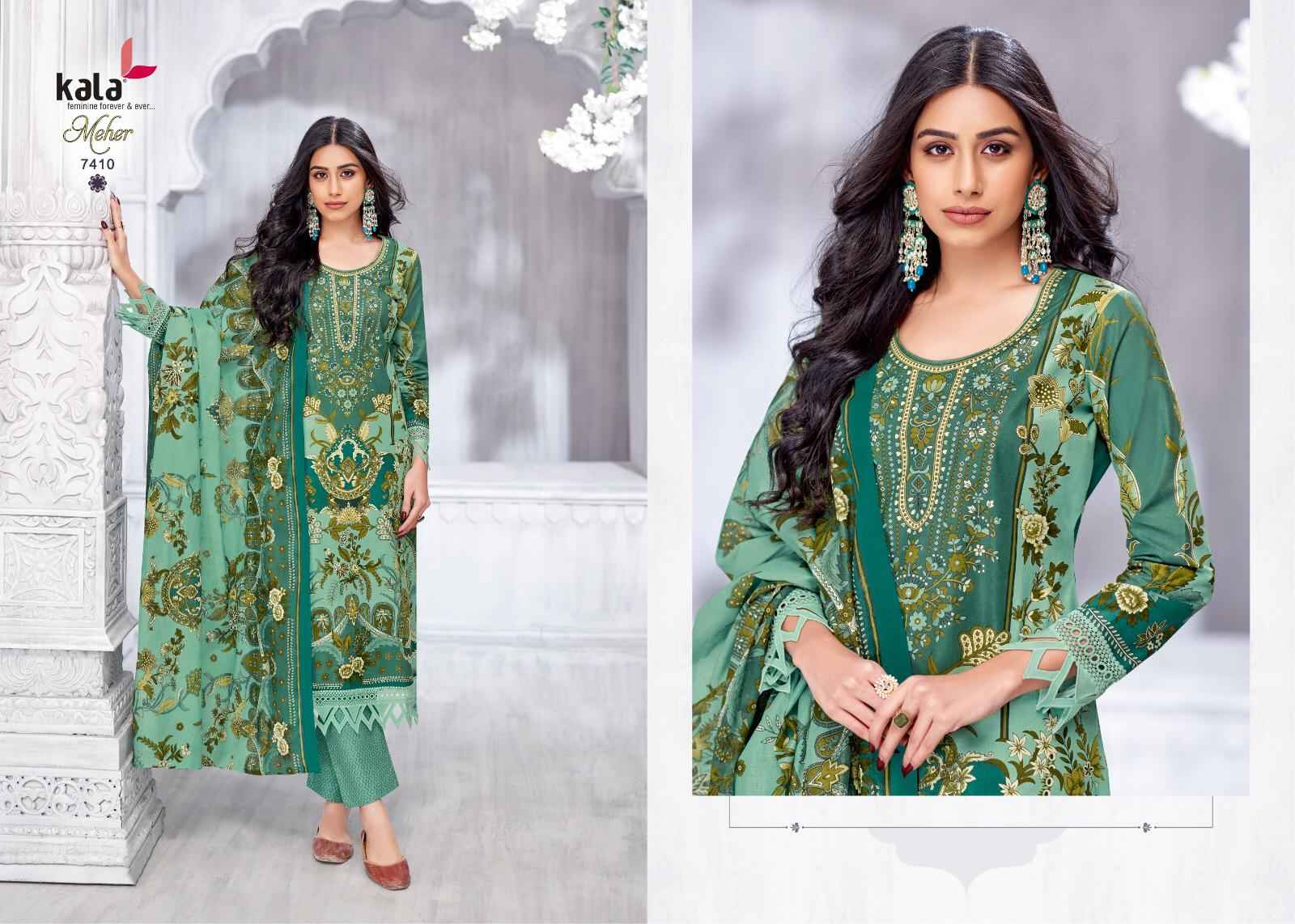 KALA MEHER VOL-11 PURE PREMIUM COTTON KARACHI DRESS MATERIAL AT WHOLESALE PRICE