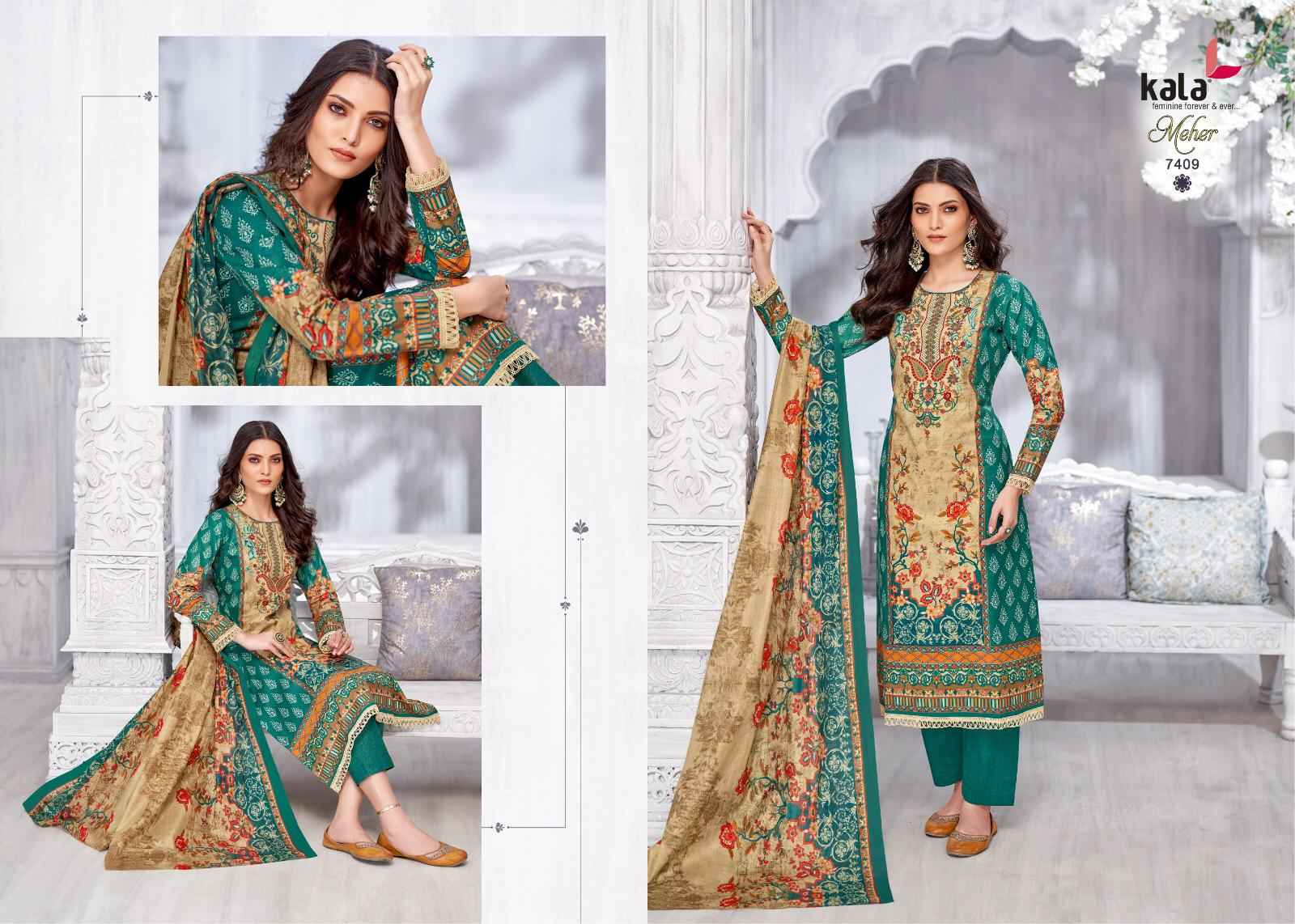KALA MEHER VOL-11 PURE PREMIUM COTTON KARACHI DRESS MATERIAL AT WHOLESALE PRICE