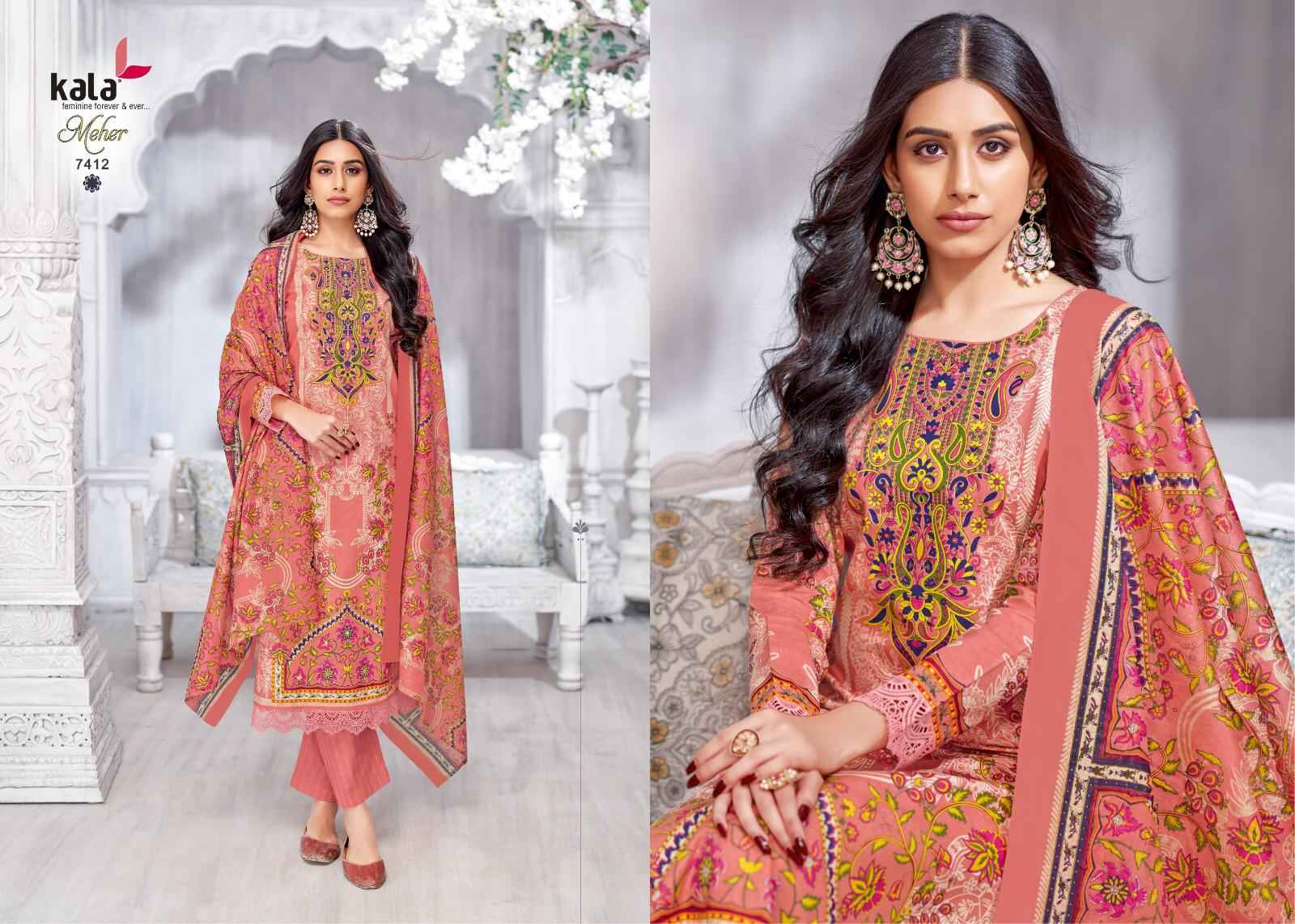 KALA MEHER VOL-11 PURE PREMIUM COTTON KARACHI DRESS MATERIAL AT WHOLESALE PRICE