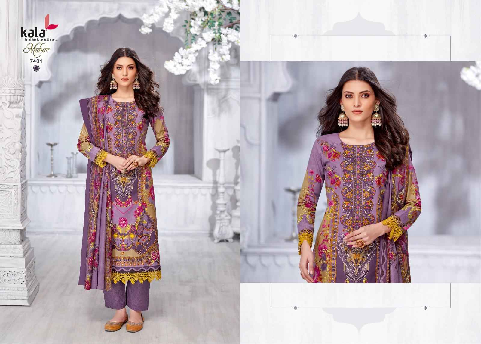 KALA MEHER VOL-11 PURE PREMIUM COTTON KARACHI DRESS MATERIAL AT WHOLESALE PRICE